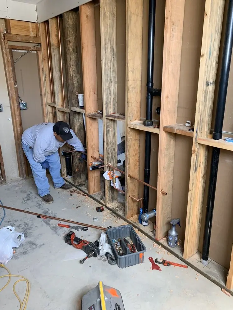 Commercial rough-in plumbing for Water Heater Replacement in Edison